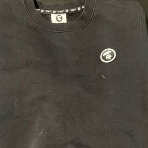 Aape by A bathing ape black crewneck sweater